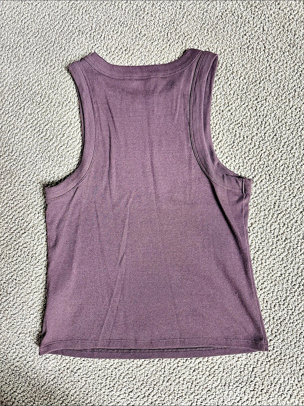 Old Navy Snug Crop Ribbed Tank (2) Tops Pink & brown Large/Tall - Picture 5 of 8
